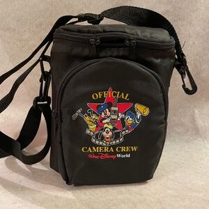 Vintage DisneyWorld Camera Bag with 2 zippered pouches and adjustable strap